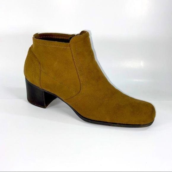 Liz Claiborne Flex Zone Suede Ankle Boots Picco 7M - Picture 6 of 10